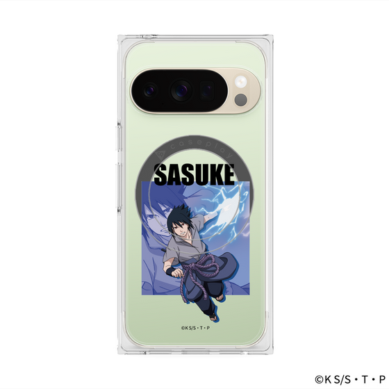 プレミアムスクエアケース with Pixelsnap［ NARUTO -ナルト- 疾風伝 - うちはサスケ ］