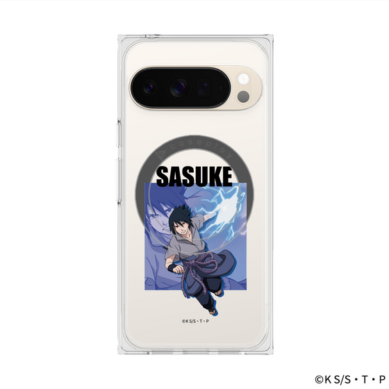 プレミアムスクエアケース with Pixelsnap［ NARUTO-ナルト- 疾風伝 - うちはサスケ ］