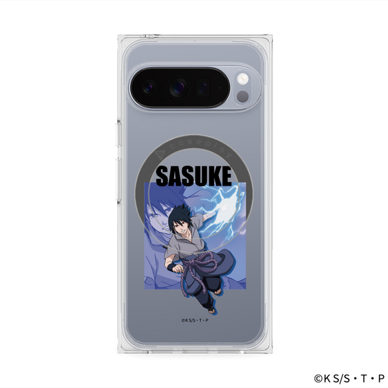 プレミアムスクエアケース with Pixelsnap［ NARUTO -ナルト- 疾風伝 - うちはサスケ ］