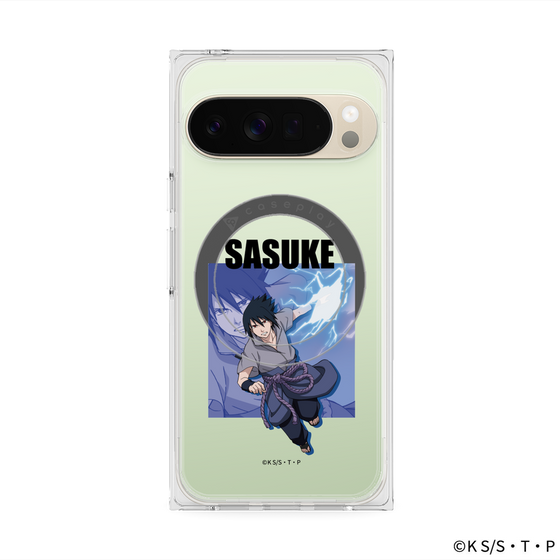 プレミアムスクエアケース with Pixelsnap［ NARUTO -ナルト- 疾風伝 - うちはサスケ ］