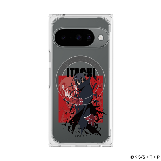 プレミアムスクエアケース with Pixelsnap［ NARUTO -ナルト- 疾風伝 - うちはイタチ ］