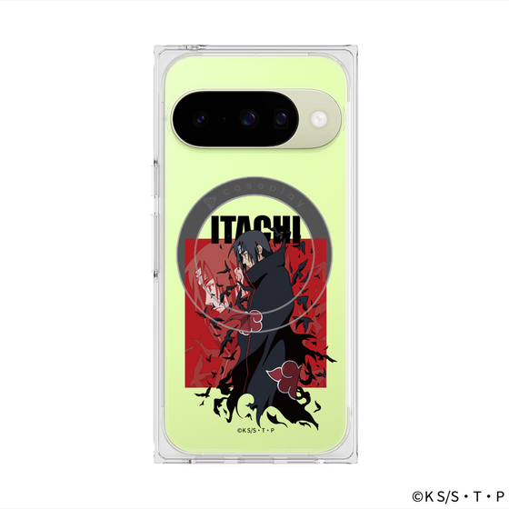 プレミアムスクエアケース with Pixelsnap［ NARUTO -ナルト- 疾風伝 - うちはイタチ ］