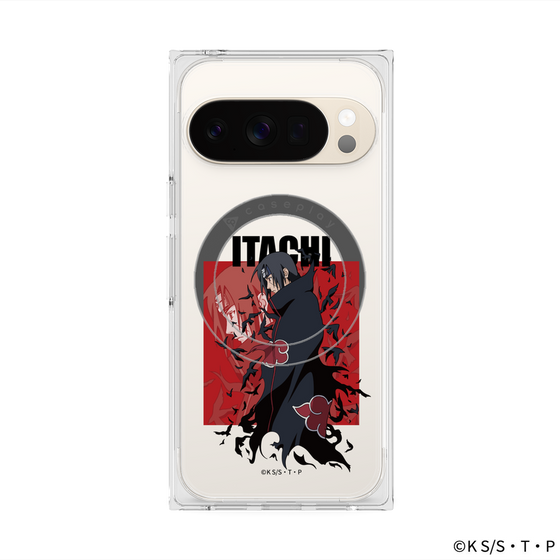 プレミアムスクエアケース with Pixelsnap［ NARUTO-ナルト- 疾風伝 - うちはイタチ ］