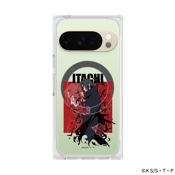 プレミアムスクエアケース with Pixelsnap［ NARUTO -ナルト- 疾風伝 - うちはイタチ ］