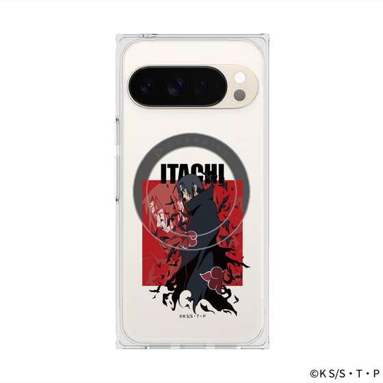 プレミアムスクエアケース with Pixelsnap［ NARUTO-ナルト- 疾風伝 - うちはイタチ ］