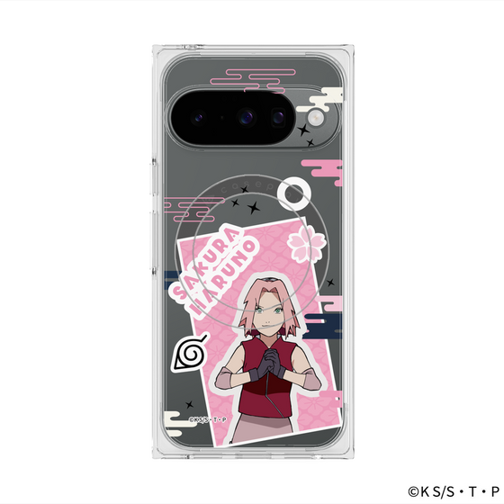 プレミアムスクエアケース with Pixelsnap［ NARUTO -ナルト- 疾風伝 - ステッカー - 春野サクラ ］