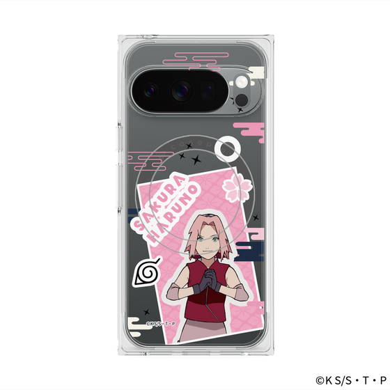 プレミアムスクエアケース with Pixelsnap［ NARUTO -ナルト- 疾風伝 - ステッカー - 春野サクラ ］