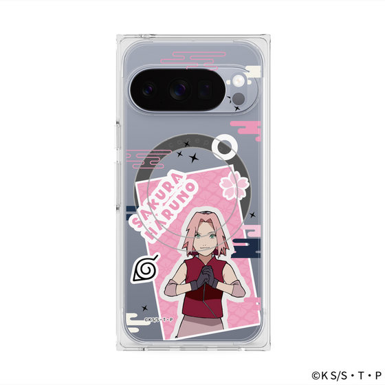 プレミアムスクエアケース with Pixelsnap［ NARUTO -ナルト- 疾風伝 - ステッカー - 春野サクラ ］