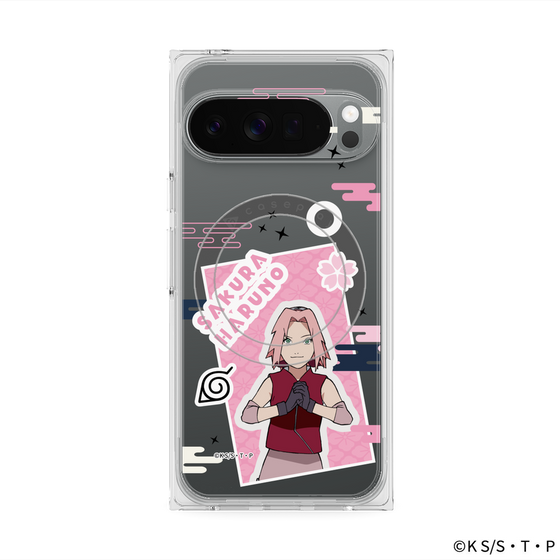 プレミアムスクエアケース with Pixelsnap［ NARUTO -ナルト- 疾風伝 - ステッカー - 春野サクラ ］