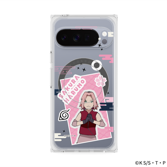 プレミアムスクエアケース with Pixelsnap［ NARUTO -ナルト- 疾風伝 - ステッカー - 春野サクラ ］