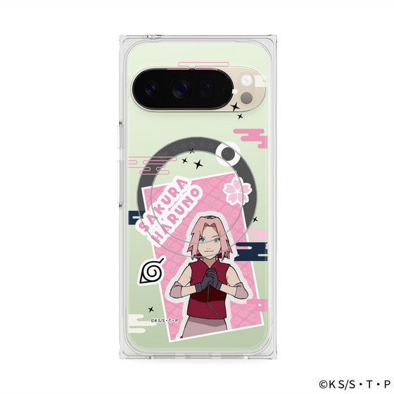 プレミアムスクエアケース with Pixelsnap［ NARUTO -ナルト- 疾風伝 - ステッカー - 春野サクラ ］