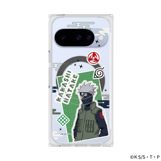 プレミアムスクエアケース with Pixelsnap［ NARUTO-ナルト- 疾風伝 - ステッカー - はたけカカシ ］