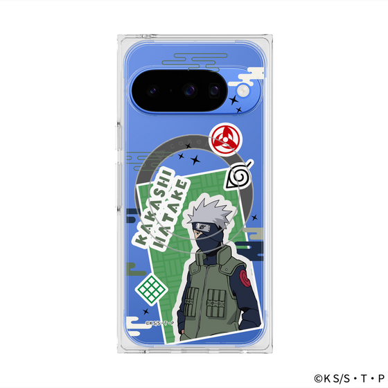 プレミアムスクエアケース with Pixelsnap［ NARUTO -ナルト- 疾風伝 - ステッカー - はたけカカシ ］