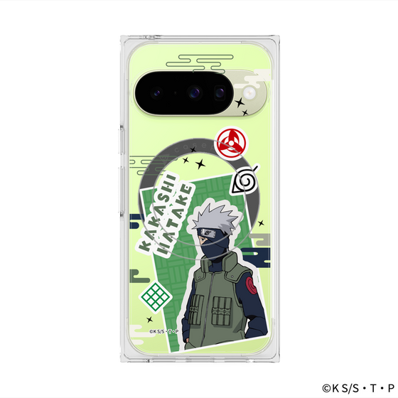 プレミアムスクエアケース with Pixelsnap［ NARUTO -ナルト- 疾風伝 - ステッカー - はたけカカシ ］