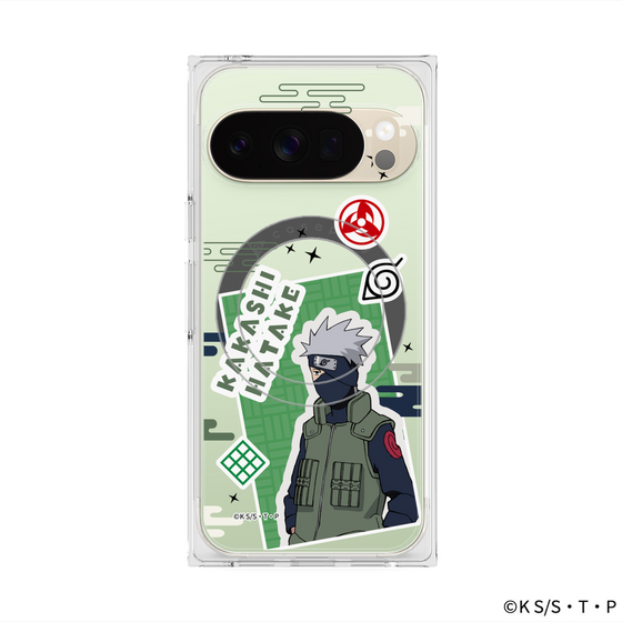 プレミアムスクエアケース with Pixelsnap［ NARUTO -ナルト- 疾風伝 - ステッカー - はたけカカシ ］