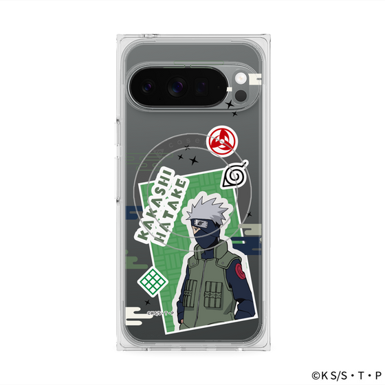 プレミアムスクエアケース with Pixelsnap［ NARUTO -ナルト- 疾風伝 - ステッカー - はたけカカシ ］