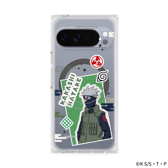 プレミアムスクエアケース with Pixelsnap［ NARUTO -ナルト- 疾風伝 - ステッカー - はたけカカシ ］