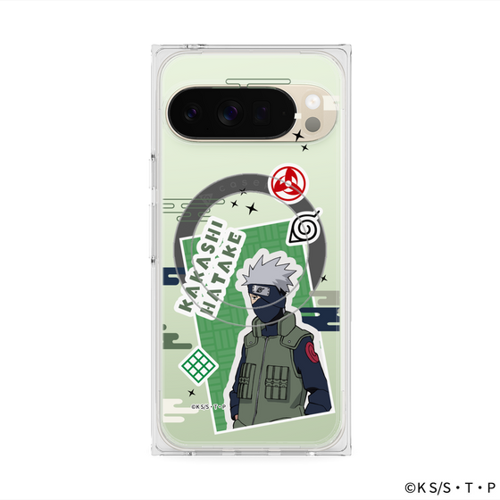 プレミアムスクエアケース with Pixelsnap［ NARUTO -ナルト- 疾風伝 - ステッカー - はたけカカシ ］