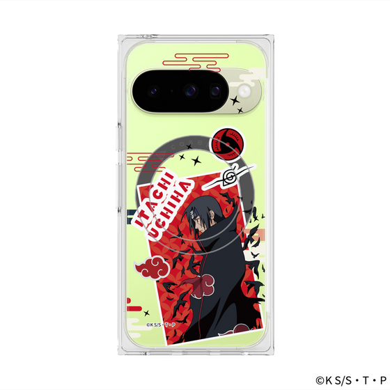 プレミアムスクエアケース with Pixelsnap［ NARUTO -ナルト- 疾風伝 - ステッカー - うちはイタチ ］