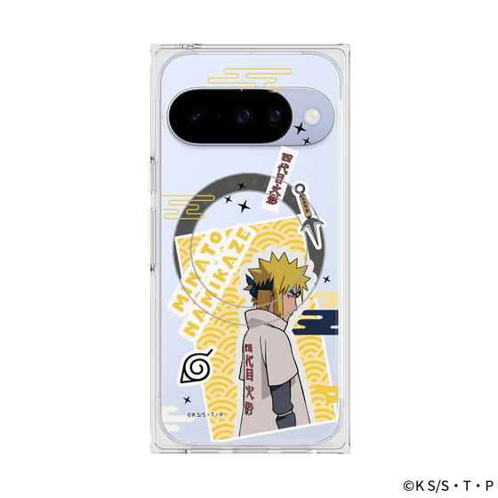 プレミアムスクエアケース with Pixelsnap［ NARUTO-ナルト- 疾風伝 - ステッカー - 波風ミナト ］