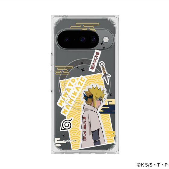 プレミアムスクエアケース with Pixelsnap［ NARUTO -ナルト- 疾風伝 - ステッカー - 波風ミナト ］