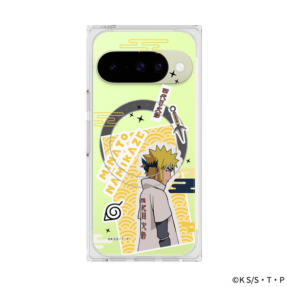 プレミアムスクエアケース with Pixelsnap［ NARUTO -ナルト- 疾風伝 - ステッカー - 波風ミナト ］