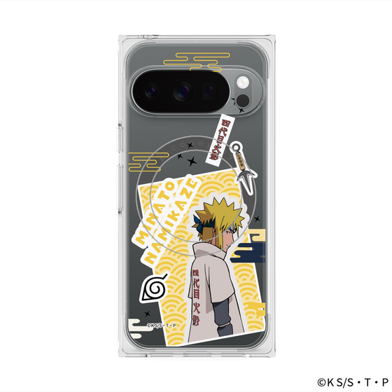プレミアムスクエアケース with Pixelsnap［ NARUTO -ナルト- 疾風伝 - ステッカー - 波風ミナト ］