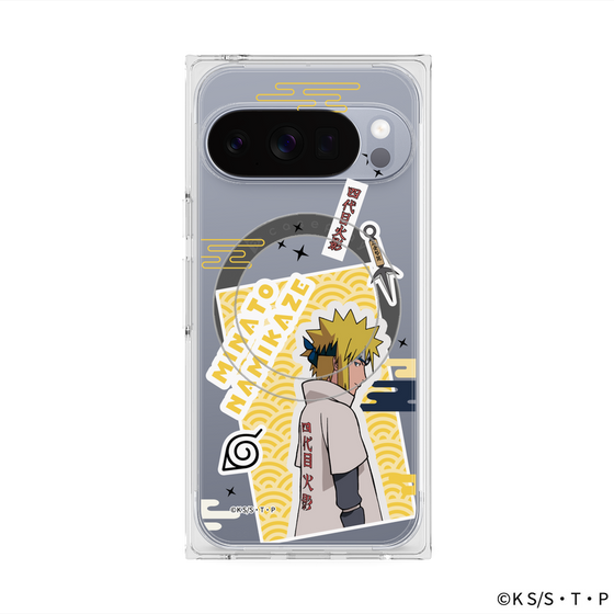 プレミアムスクエアケース with Pixelsnap［ NARUTO -ナルト- 疾風伝 - ステッカー - 波風ミナト ］