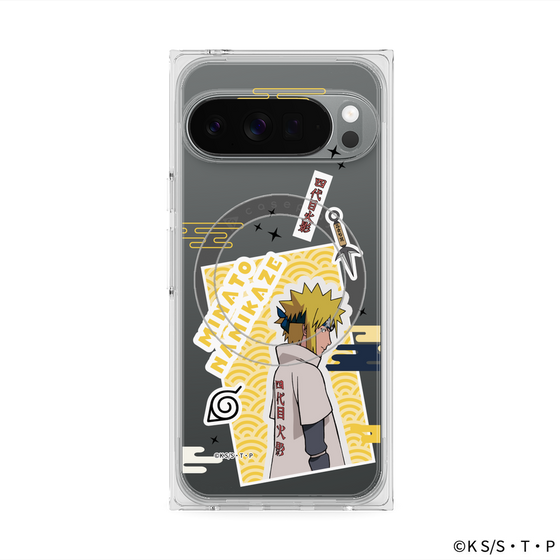 プレミアムスクエアケース with Pixelsnap［ NARUTO -ナルト- 疾風伝 - ステッカー - 波風ミナト ］