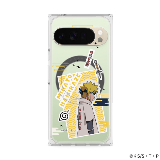 プレミアムスクエアケース with Pixelsnap［ NARUTO -ナルト- 疾風伝 - ステッカー - 波風ミナト ］