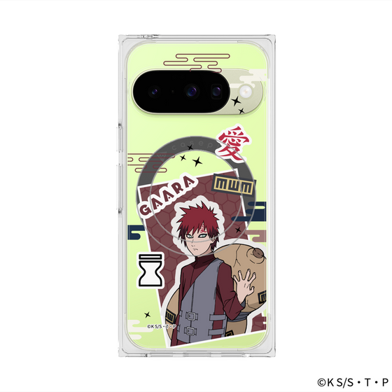プレミアムスクエアケース with Pixelsnap［ NARUTO -ナルト- 疾風伝 - ステッカー - 我愛羅 ］
