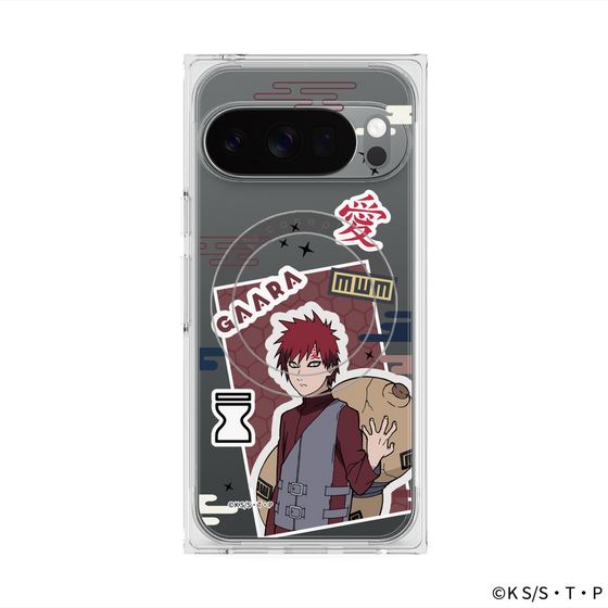 プレミアムスクエアケース with Pixelsnap［ NARUTO -ナルト- 疾風伝 - ステッカー - 我愛羅 ］