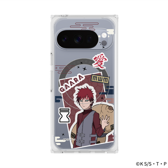 プレミアムスクエアケース with Pixelsnap［ NARUTO -ナルト- 疾風伝 - ステッカー - 我愛羅 ］