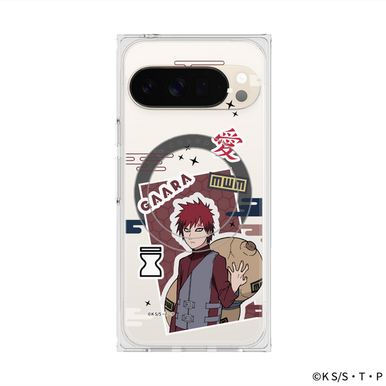 プレミアムスクエアケース with Pixelsnap［ NARUTO-ナルト- 疾風伝 - ステッカー - 我愛羅 ］