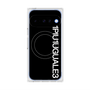 プレミアムスクエアケース with Pixelsnap［ 1PIU1UGUALE3 - ロゴ vertical - ブラック ］