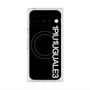 プレミアムスクエアケース with Pixelsnap［ 1PIU1UGUALE3 - ロゴ vertical - ブラック ］