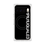 プレミアムスクエアケース with Pixelsnap［ 1PIU1UGUALE3 - ロゴ vertical - ブラック ］