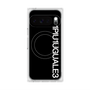 プレミアムスクエアケース with Pixelsnap［ 1PIU1UGUALE3 - ロゴ vertical - ブラック ］