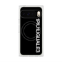 プレミアムスクエアケース with Pixelsnap［ 1PIU1UGUALE3 - ロゴ vertical - ブラック ］