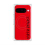プレミアムスクエアケース with Pixelsnap［ SUPER PRIVATE - ロゴ - Red&Black ］