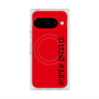プレミアムスクエアケース with Pixelsnap［ SUPER PRIVATE - ロゴ - Red&Black ］