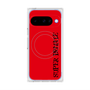 プレミアムスクエアケース with Pixelsnap［ SUPER PRIVATE - ロゴ - Red&Black ］