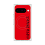プレミアムスクエアケース with Pixelsnap［ SUPER PRIVATE - ロゴ - Red&Black ］