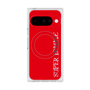 プレミアムスクエアケース with Pixelsnap［ SUPER PRIVATE - ロゴ - Red ］