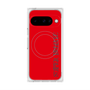 プレミアムスクエアケース with Pixelsnap［ SUPER PRIVATE - ロゴ - Red ］