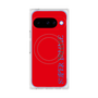 プレミアムスクエアケース with Pixelsnap［ SUPER PRIVATE - ロゴ - Red ］