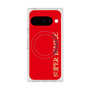 プレミアムスクエアケース with Pixelsnap［ SUPER PRIVATE - ロゴ - Red ］