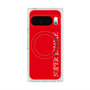 プレミアムスクエアケース with Pixelsnap［ SUPER PRIVATE - ロゴ - Red ］