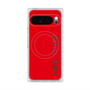 プレミアムスクエアケース with Pixelsnap［ SUPER PRIVATE - ロゴ - Red ］