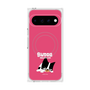 プレミアムスクエアケース with Pixelsnap［ BUDOG - ピンク ］